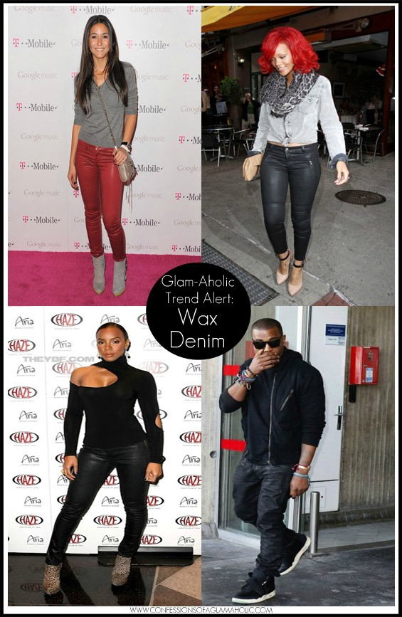 new look wax jeans