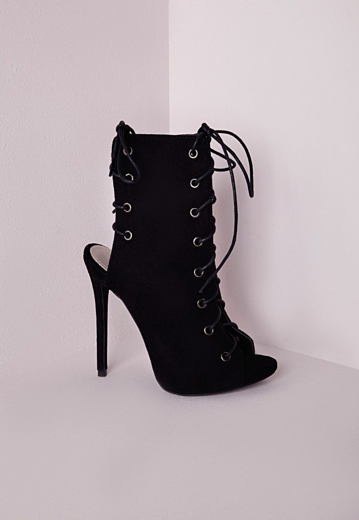 Missguided Lace Up Heeled Sandals 