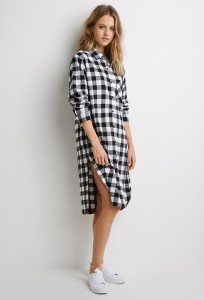 Forever 21 Buffalo Plaid Shirtdress